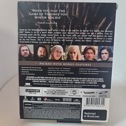 Game of Thrones : Season 1 | 4K UHD W/ Slipcase (Blu-ray, 2011) Free Postage 1