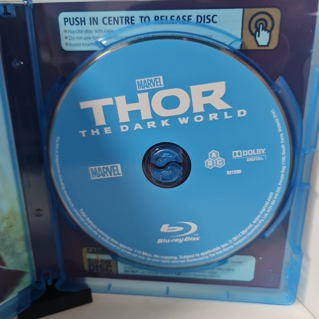 Thor - The Dark World (Blu-ray, Region A,B,C, 2013) Free Postage 2