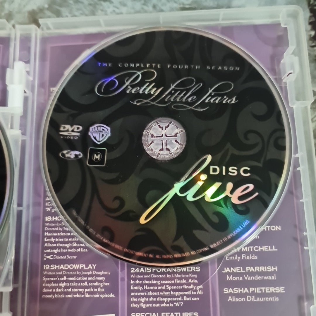 Pretty Little Liars : Season 4 (5 Disc, DVD, Region 4, 2013) Free Postage 6