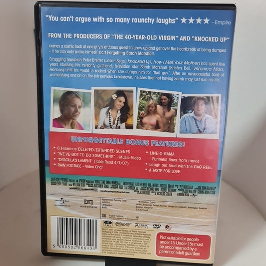 Forgetting Sarah Marshall (DVD, Region 2,4, 2008) Free Postage 1