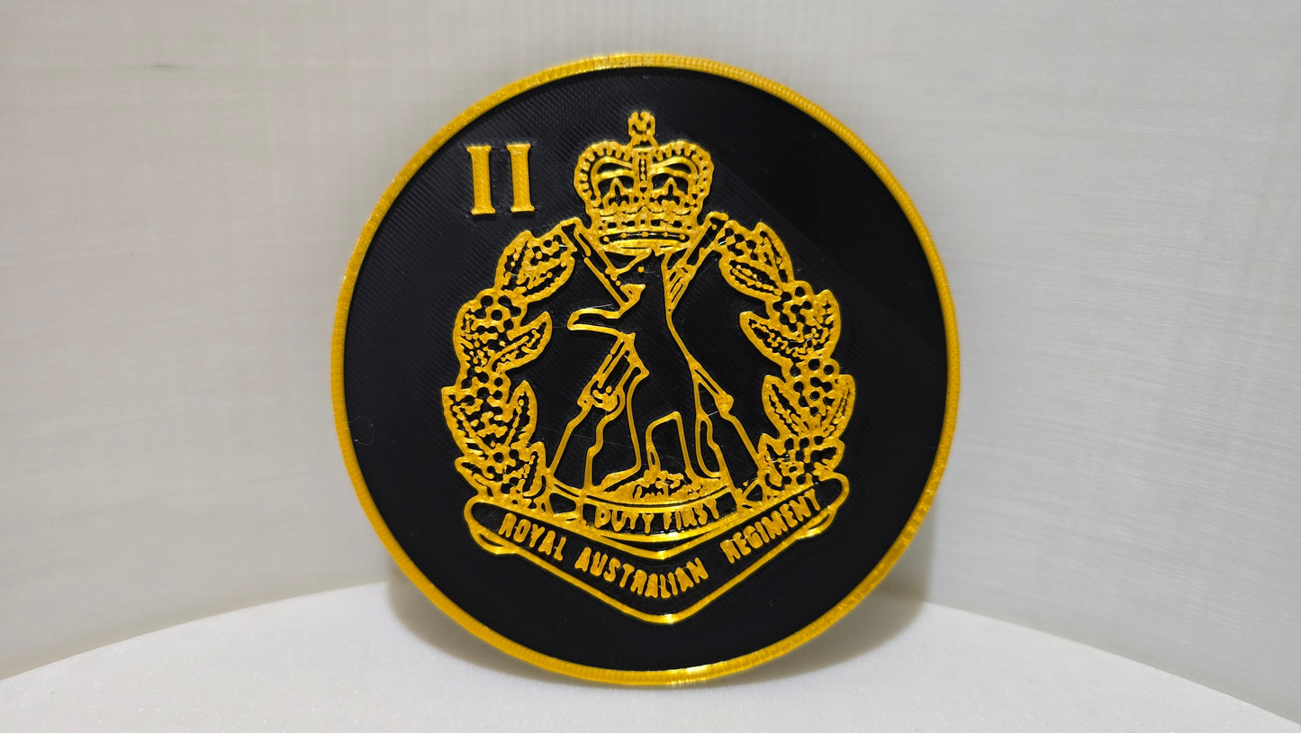 ADF RAR Skippy Badge Coaster Set - 3D Printed