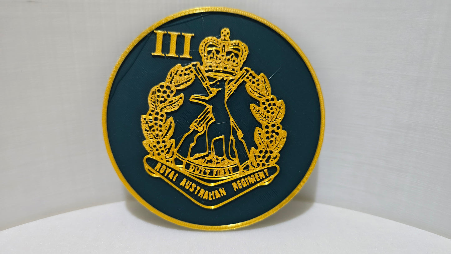 ADF RAR Skippy Badge Coaster Set - 3D Printed