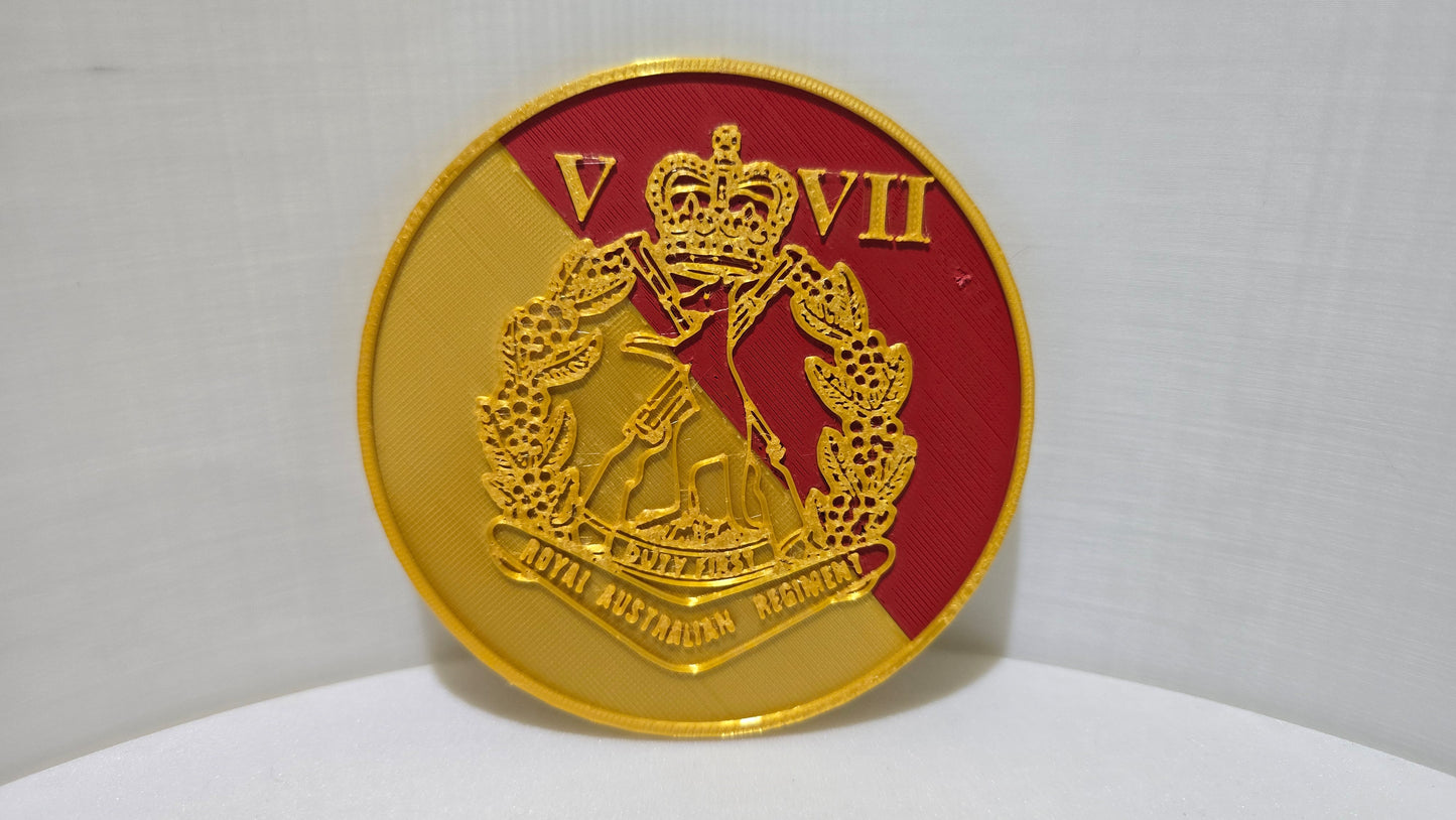 ADF RAR Skippy Badge Coaster Set - 3D Printed