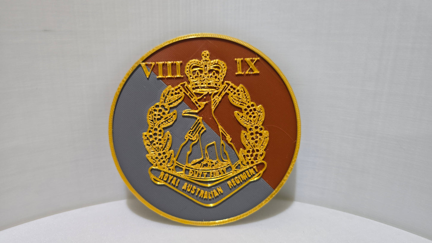 ADF RAR Skippy Badge Coaster Set - 3D Printed