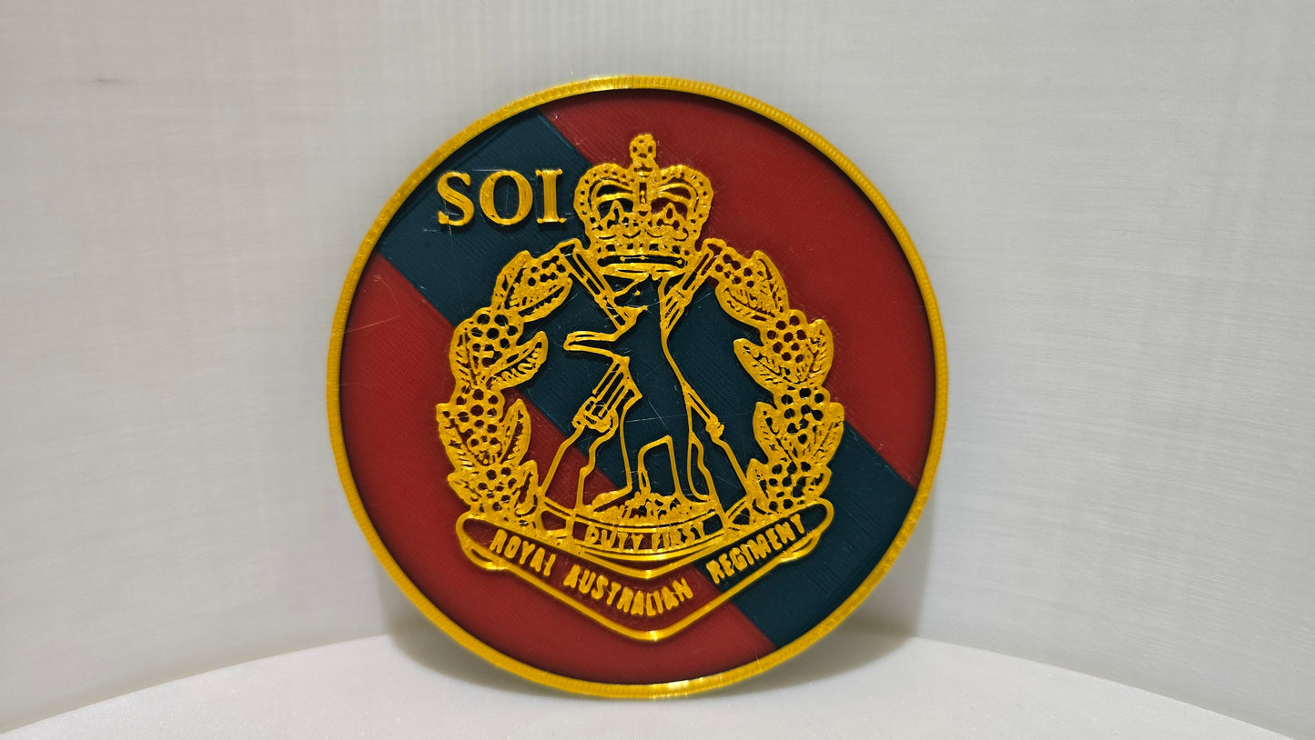 ADF RAR Skippy Badge Coaster Set - 3D Printed