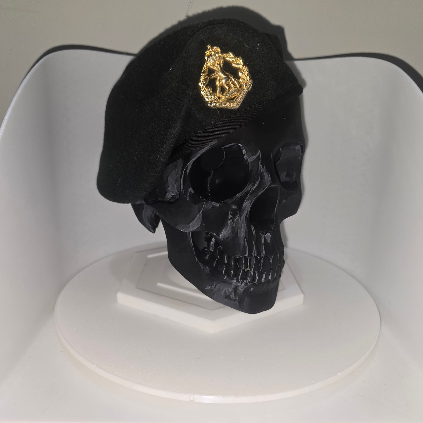 Helmet / Beret / Hat Skull Stand | 3D Printed