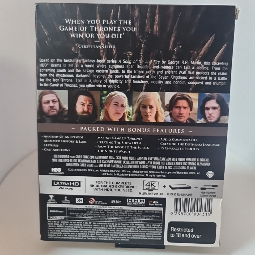 Game of Thrones : Season 1 | 4K UHD W/ Slipcase (Blu-ray, 2011) Free Postage 1
