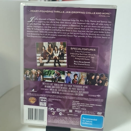 Pretty Little Liars : Season 4 (5 Disc, DVD, Region 4, 2013) Free Postage 1