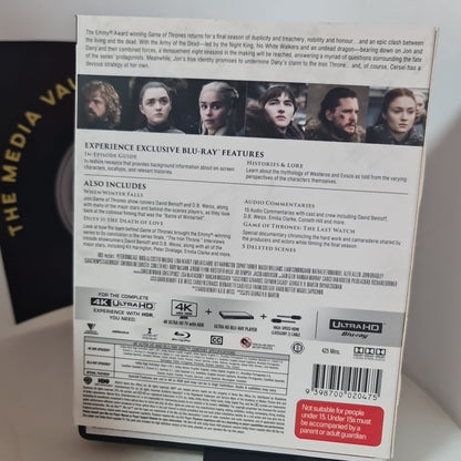 Game of Thrones : Season 8 | UHD W/ Slipcase (Blu-ray, Reg B, 2018) Free Post 1