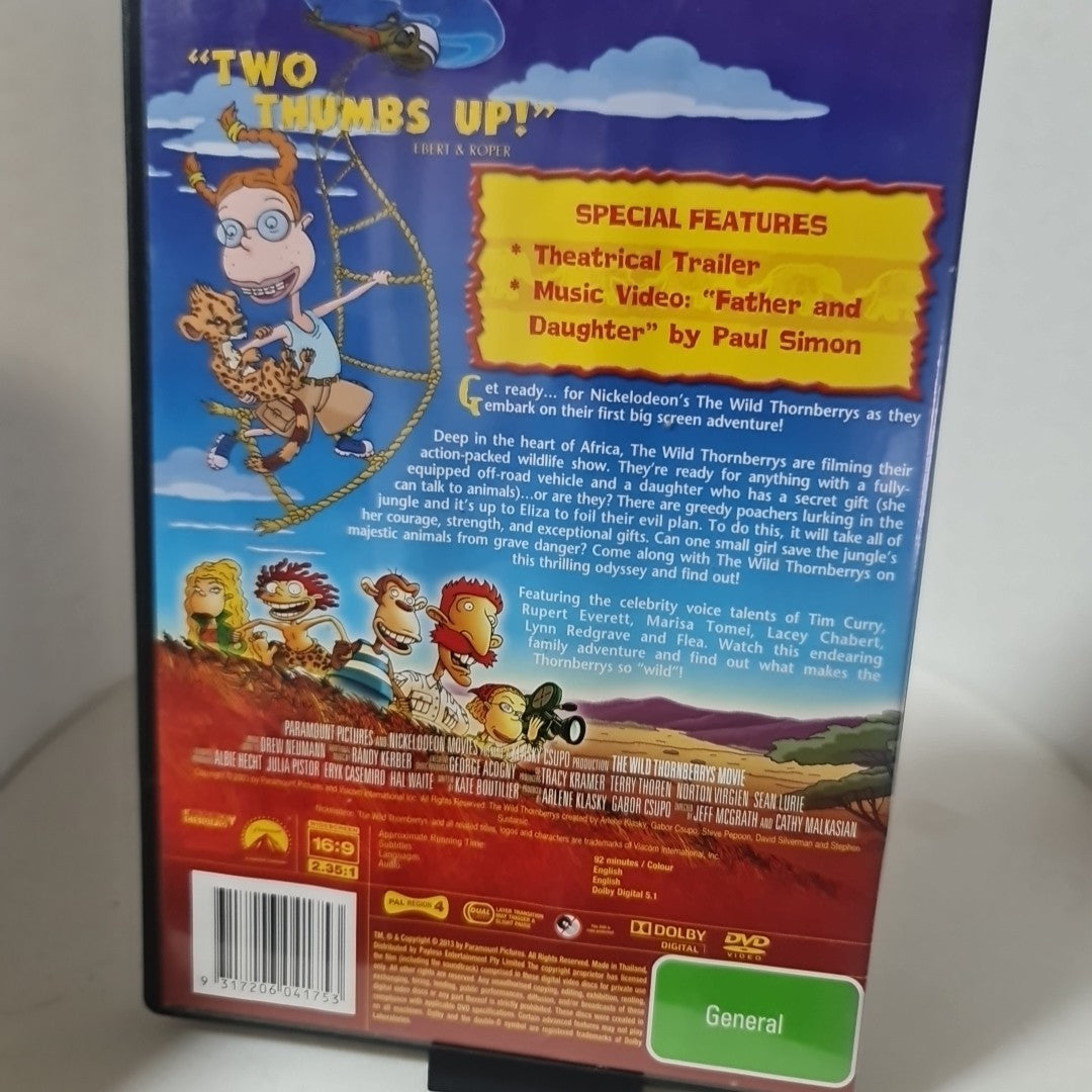 The Wild Thornberry's Movie (DVD, Region 4, 2002) Free Postage 1