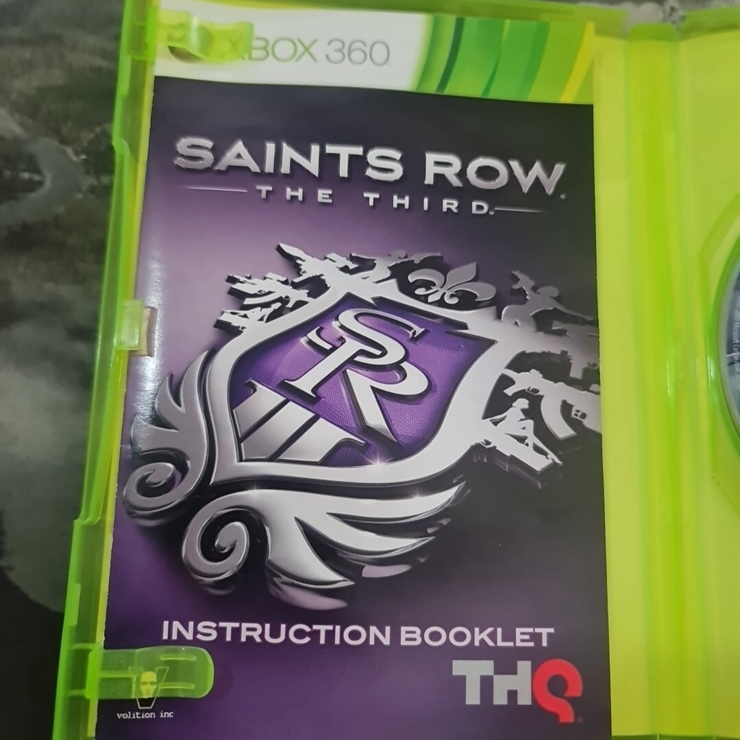 Saints Row The Third W/ Booklet (XBOX 360 Game, PAL) Free Postage  3