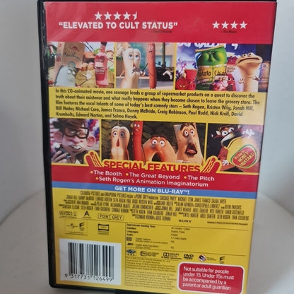 Sausage Party (DVD, Region 2,4,5, 2016) Free Postage 1