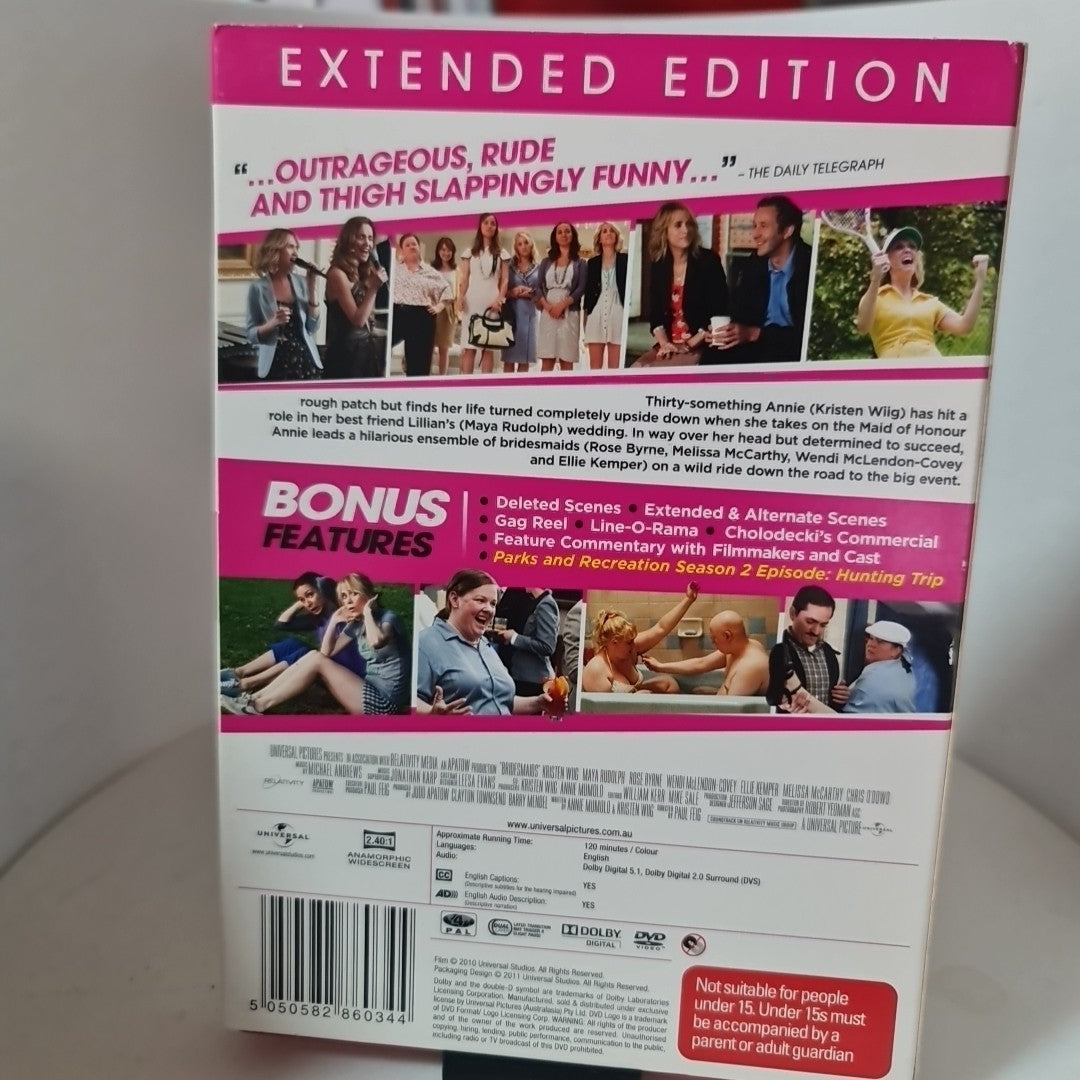Bridesmaids | Extended Edition W/ Slipcase (DVD, Region 4, 2011) Free Postage 1