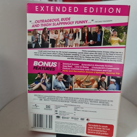 Bridesmaids | Extended Edition W/ Slipcase (DVD, Region 4, 2011) Free Postage 1