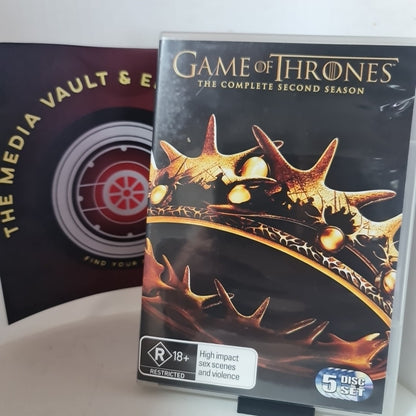 Game of Thrones : Season 2 W/ Booklet (DVD, Region 4, 2012) Free Postage 0