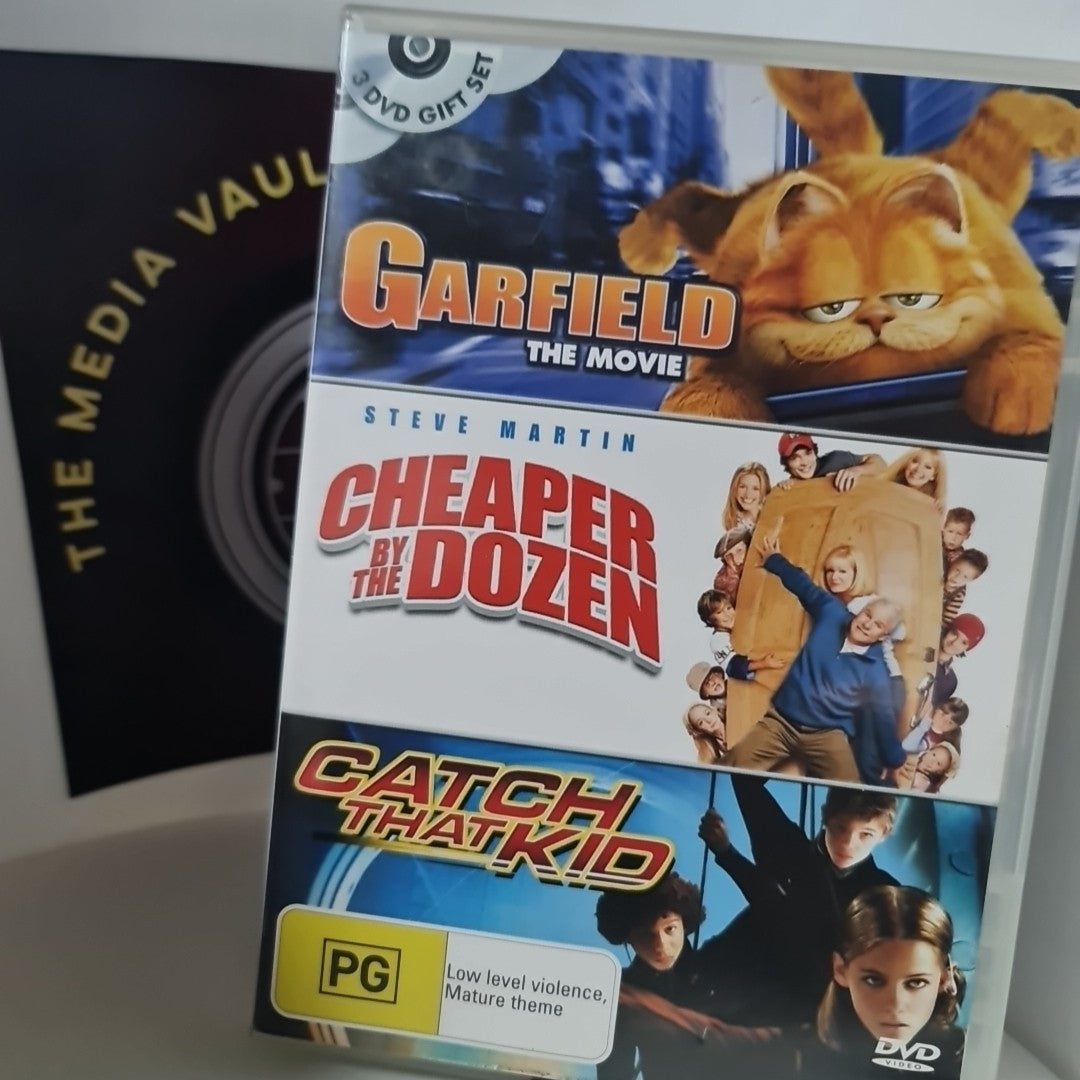 Garfield the Movie / Cheaper By The Dozen /Catch That Kid (DVD, R4) Free Post 0