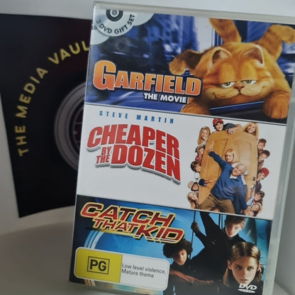 Garfield the Movie / Cheaper By The Dozen /Catch That Kid (DVD, R4) Free Post 0