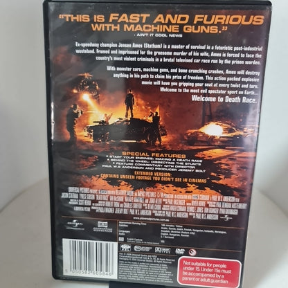 Death Race | Extended Edition (DVD, Region 2,4,5, 2008) Free Postage 1