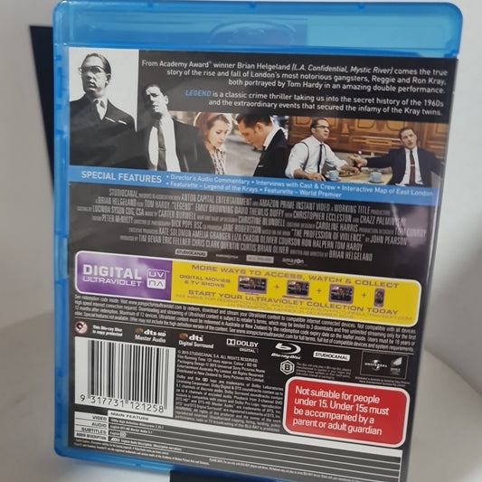 Legend (Blu-ray, Region B, 2015) Free Postage 1