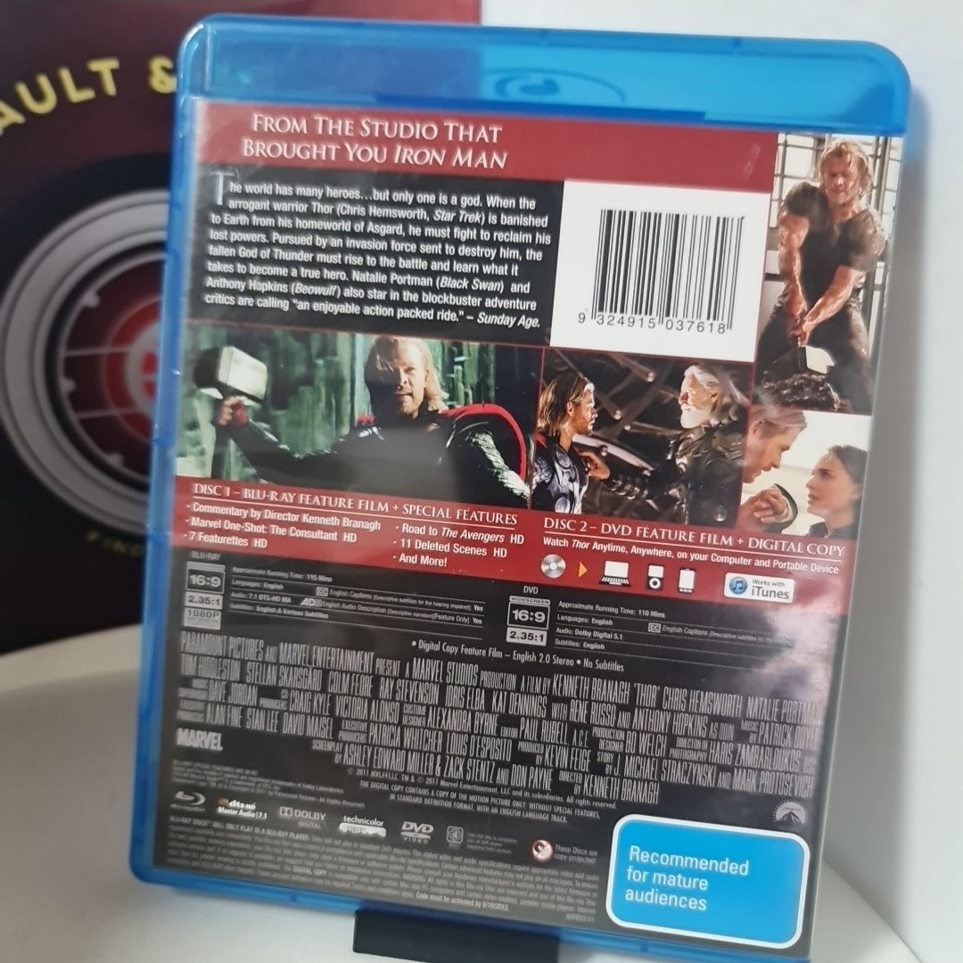 Thor | Triple Play (Blu-ray & DVD, 2011) Free Postage 1