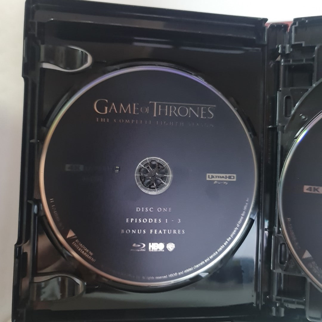 Game of Thrones : Season 8 | UHD W/ Slipcase (Blu-ray, Reg B, 2018) Free Post 2