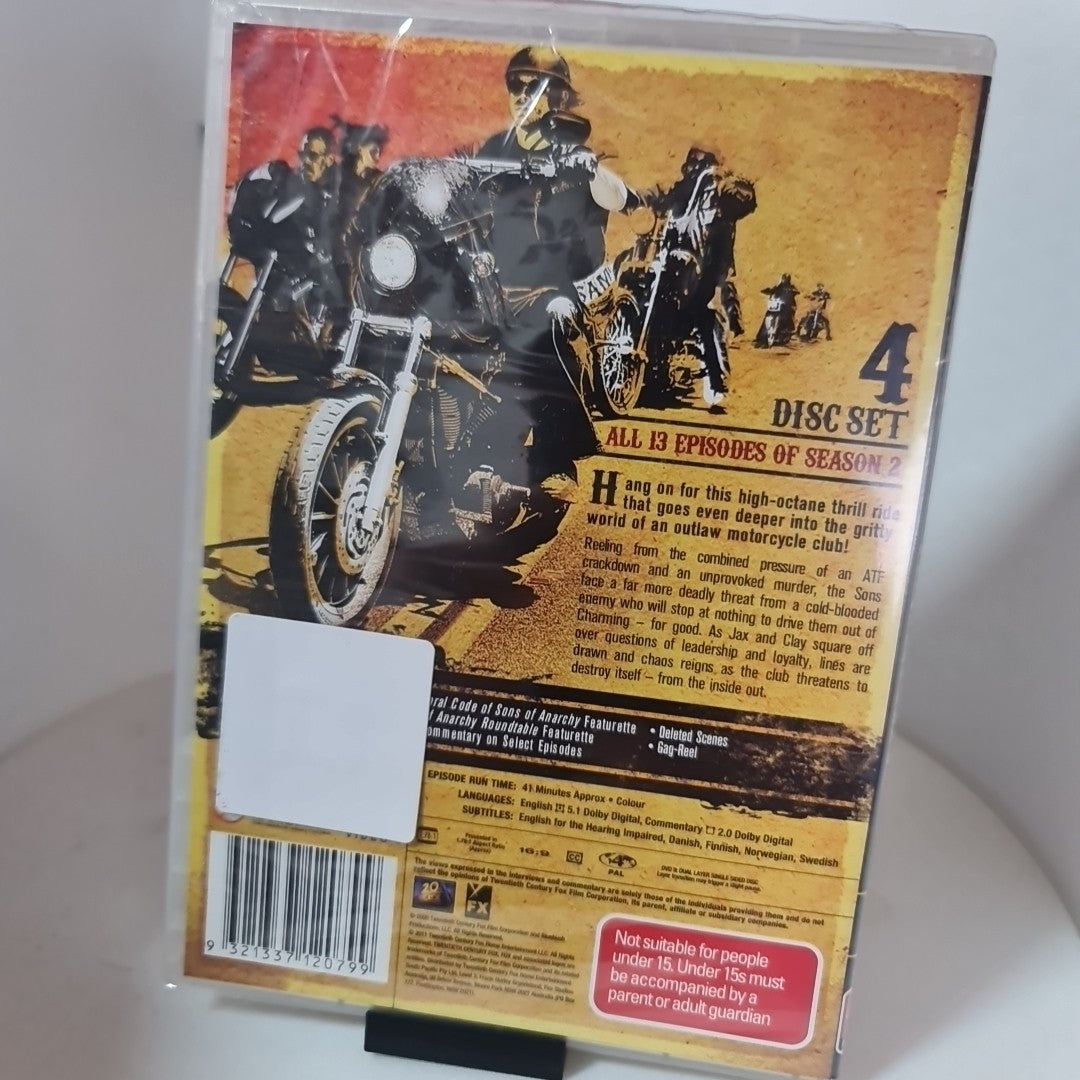 Sons of Anarchy : Season 2 (Brand NEW Sealed, DVD, Region 4, 2009) Free Post 1