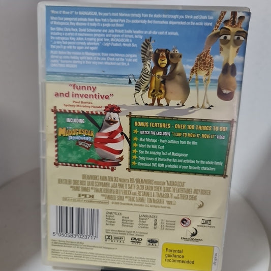 Madagascar (DVD, Region 2,4,5, 2005) Free Postage 1