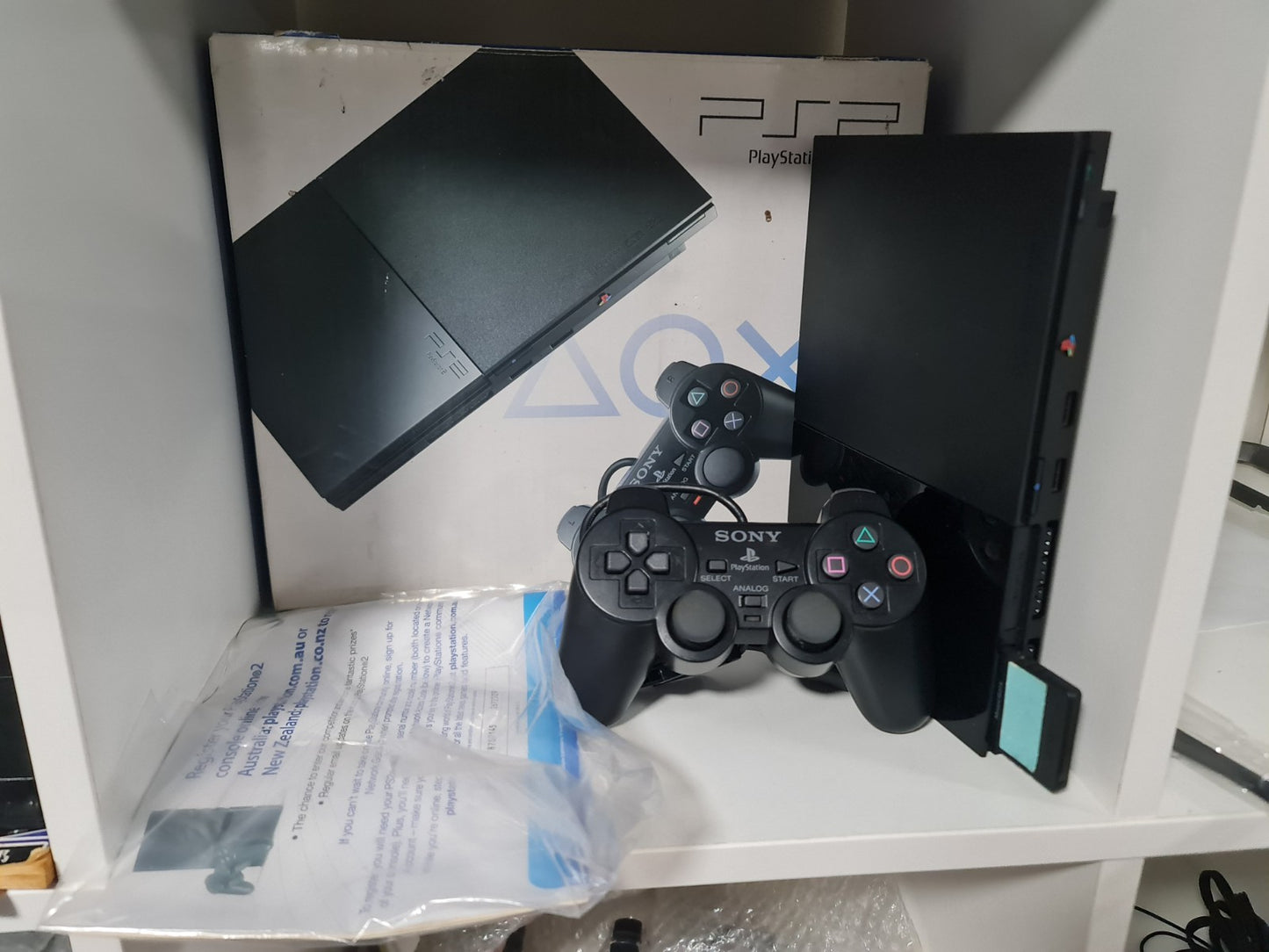 Boxed PlayStation 2 PS2 Slim Console | SCPH-90002 | Black | Controller | Tested0