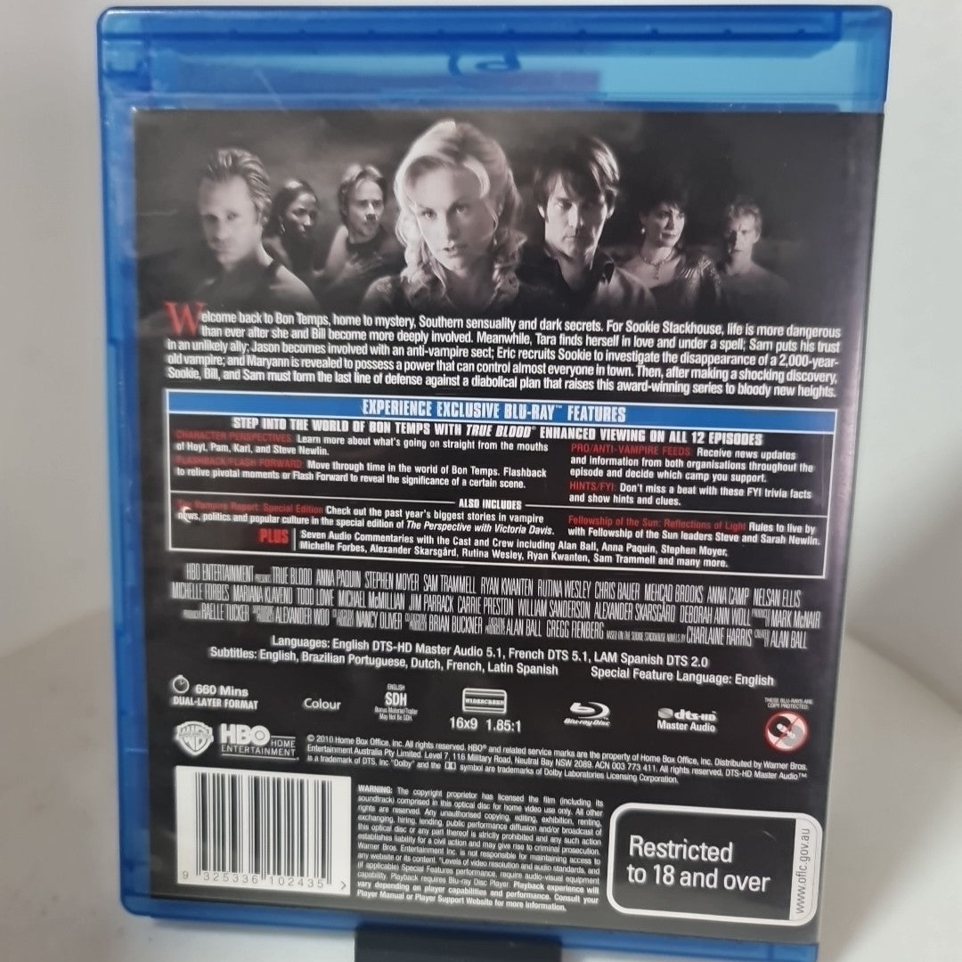 True Blood : Season 2 (Blu-ray, 2009) Free Postage 1