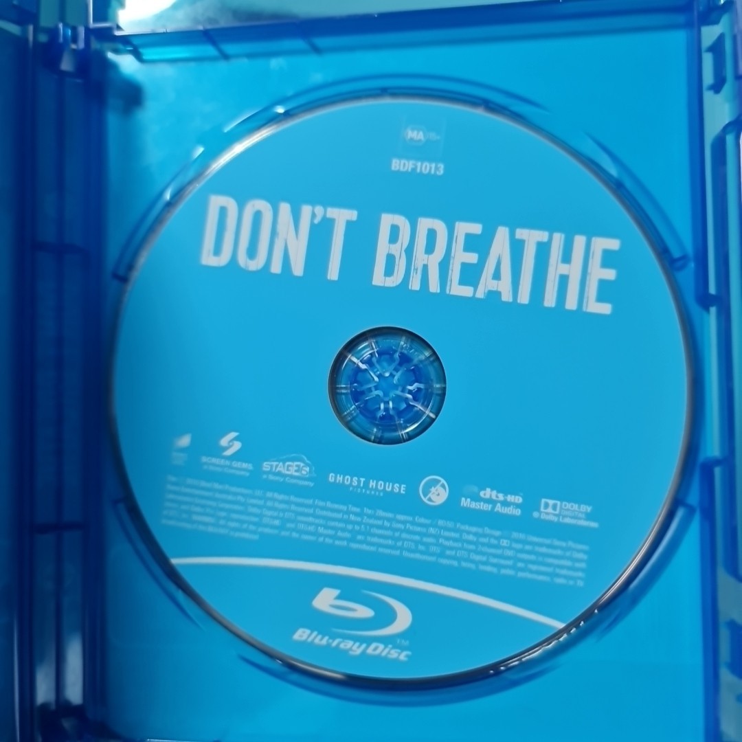 Don't Breathe (Blu-ray, Region A,B,C, 2016) Free Postage 2