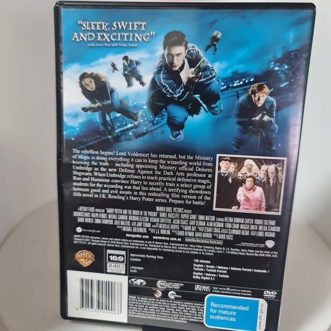 Harry Potter and the Order of the Phoenix (DVD, Region 4, 2007) Free Postage 1