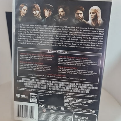 Game of Thrones : Season 2 W/ Booklet (DVD, Region 4, 2012) Free Postage 1