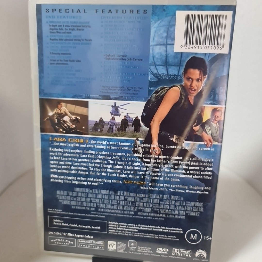 Lara Croft Tomb Raider W/ Booklet (DVD, Region 4, 2001) Free Postage 1