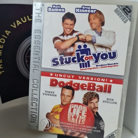 Dodgeball / Stuck on You (DVD, Region 4, 2004) Free Postage 0