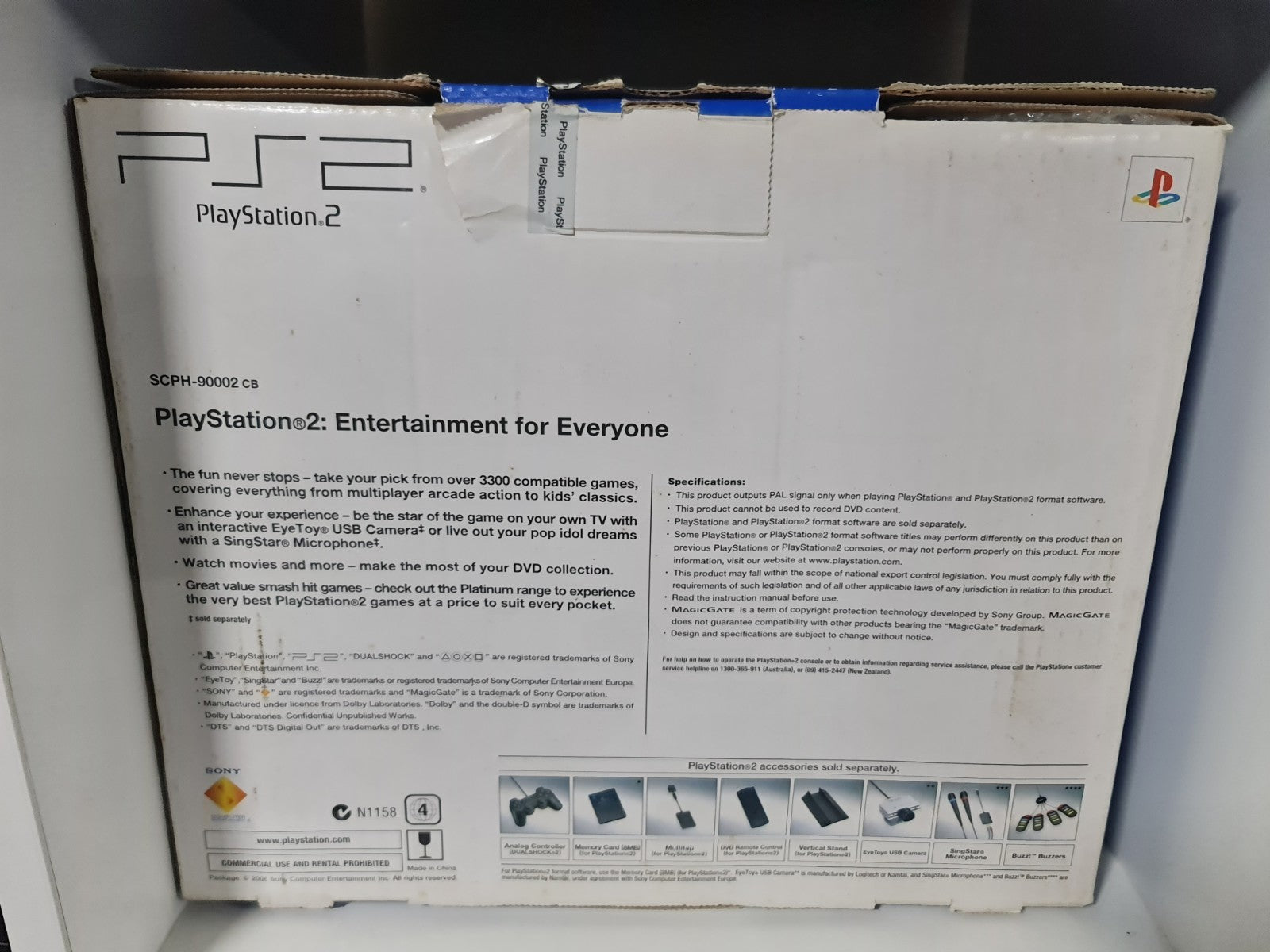 Boxed PlayStation 2 PS2 Slim Console | SCPH-90002 | Black | Controller | Tested10