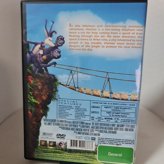 Horton Hears a Who! (DVD, Region 4, 2008) Free Postage 1