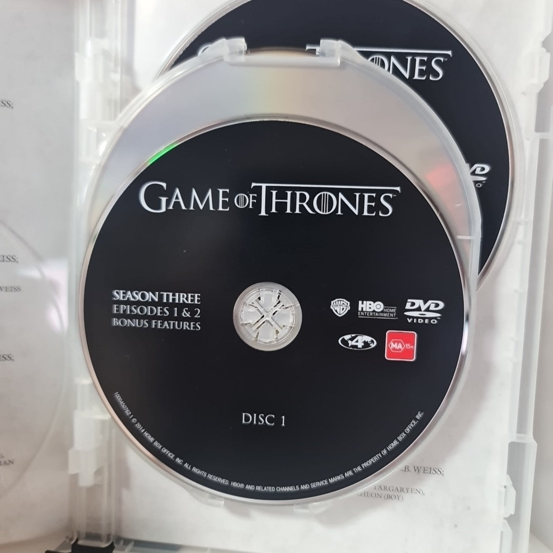 Game of Thrones : Season 3 (DVD, Region 4, 2013) Free Postage 2