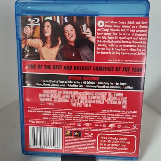 The Heat (Blu-ray, Region B, 2013) Free Postage 1