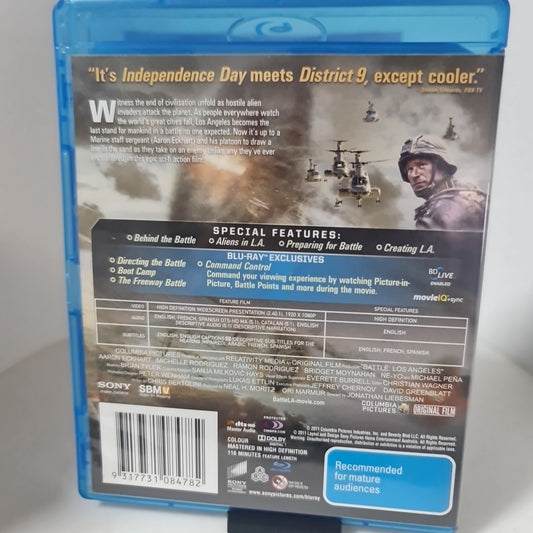 Battle: Los Angeles (Blu-ray, Region A,B,C, 2011) Free Postage 1