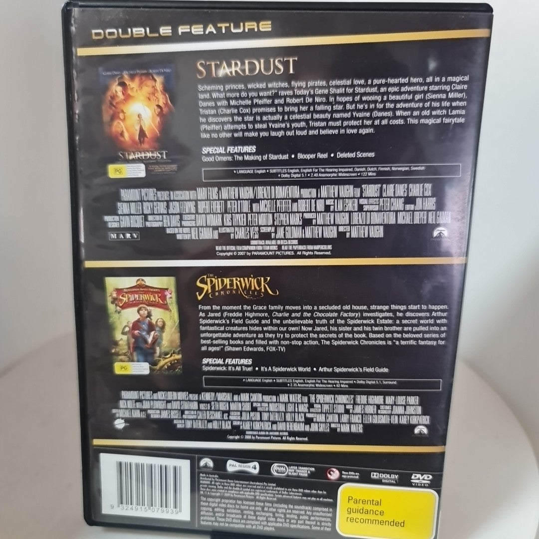 Stardust / The Spiderwick Chronicles (DVD, Region 4, 2007) Free Postage 1