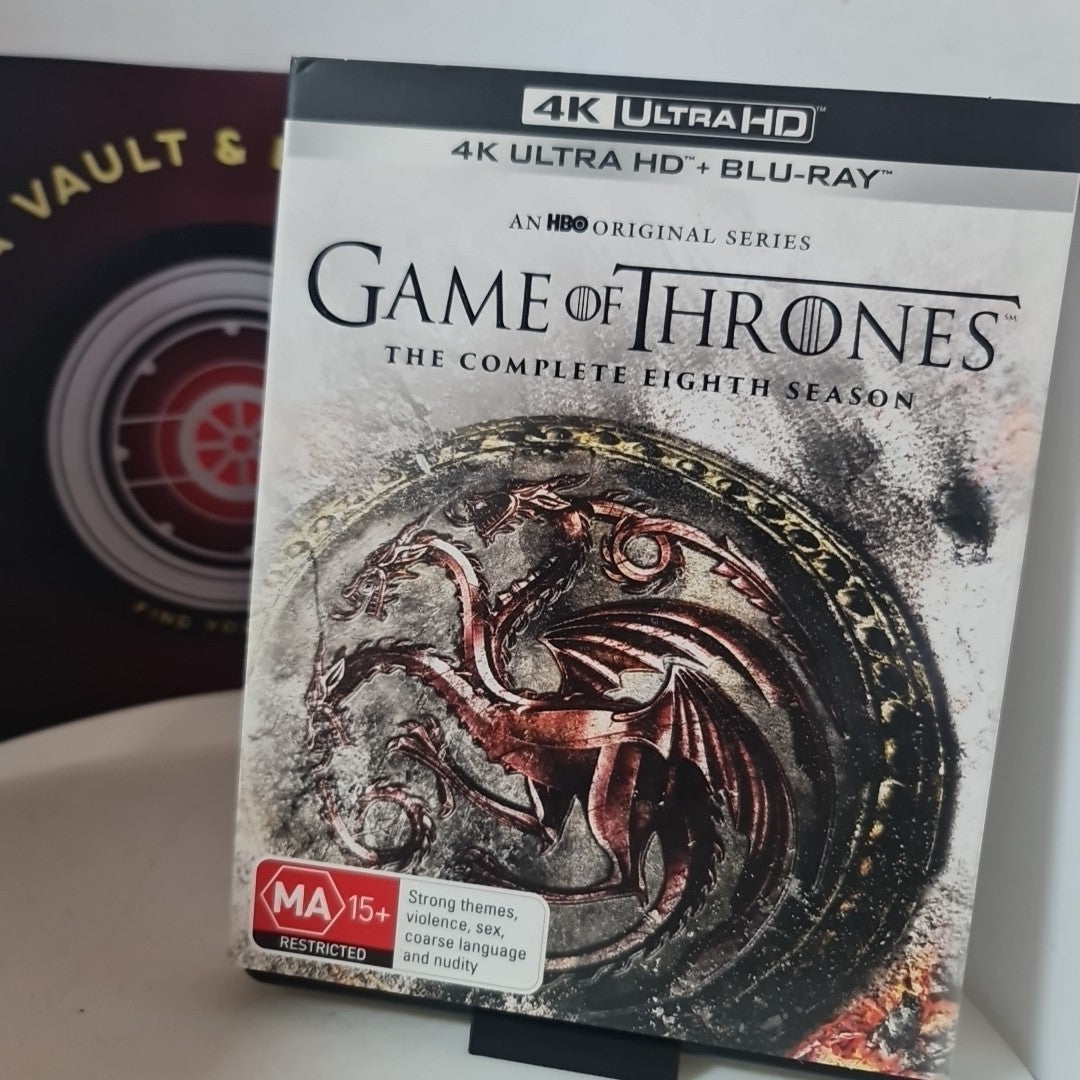 Game of Thrones : Season 8 | UHD W/ Slipcase (Blu-ray, Reg B, 2018) Free Post 0