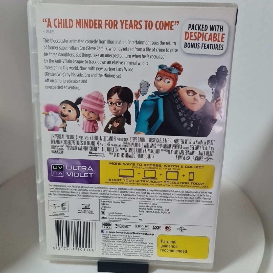 Despicable Me 2 (DVD, Region 2,4,5, 2013) Free Postage 1