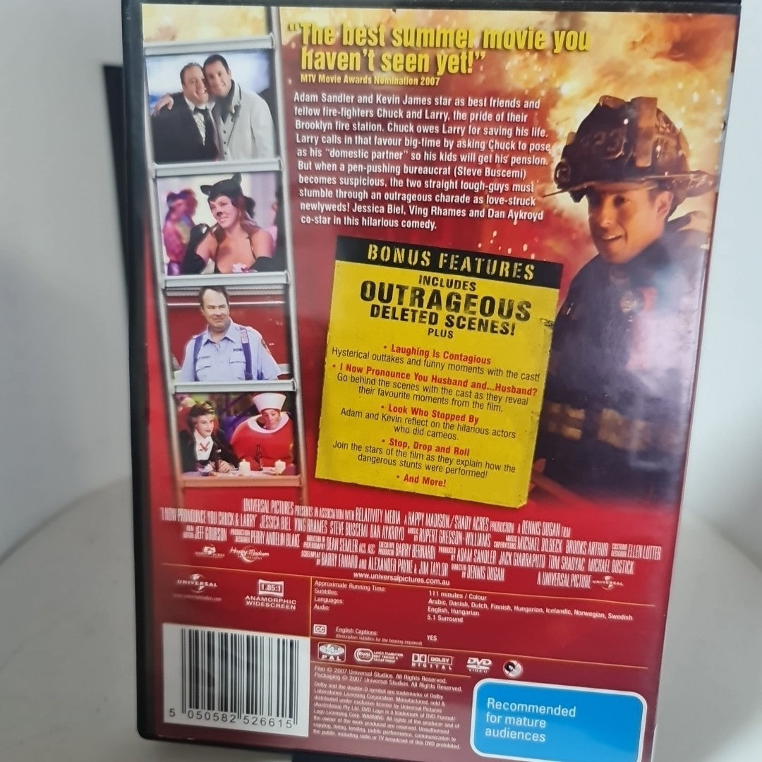 I Now Pronounce You Chuck and Larry (DVD, Region 2,4,5, 2007) Free Postage 1