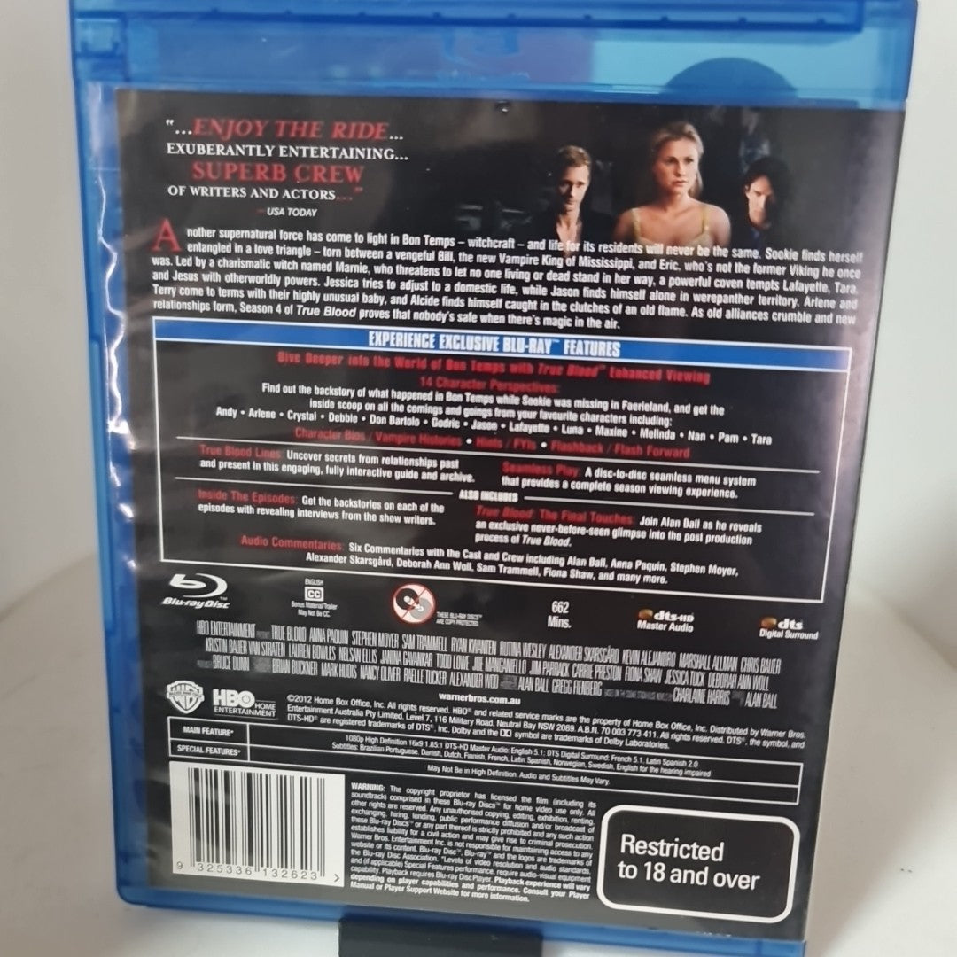 True Blood : Season 4 (Blu-ray, 2012) Free Postage 1