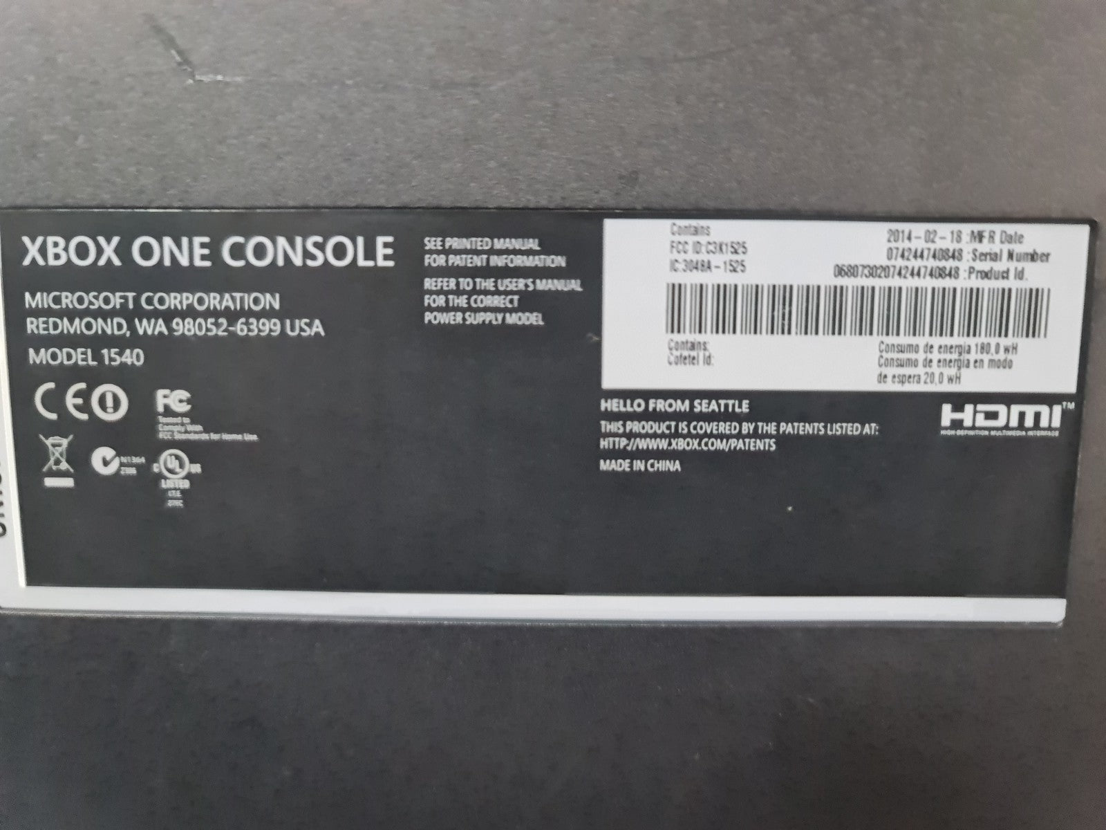 Xbox One 500GB Console Model 1540 | Black | Like New Controller | Tested4