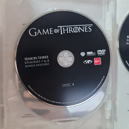 Game of Thrones : Season 3 (DVD, Region 4, 2013) Free Postage 5