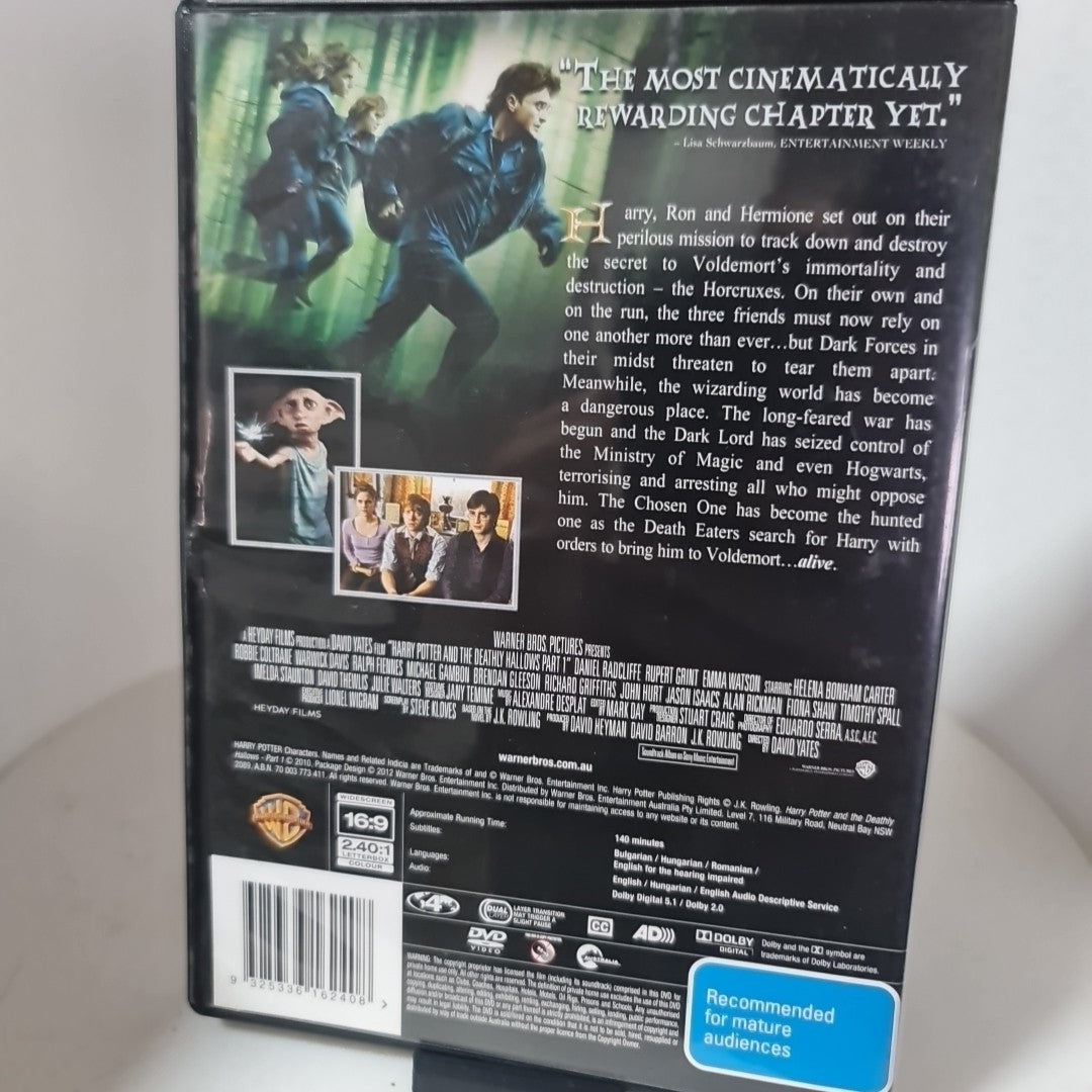 Harry Potter and the Deathly Hallows : Part 1 (DVD, Region 4, 2010) Free Post 1