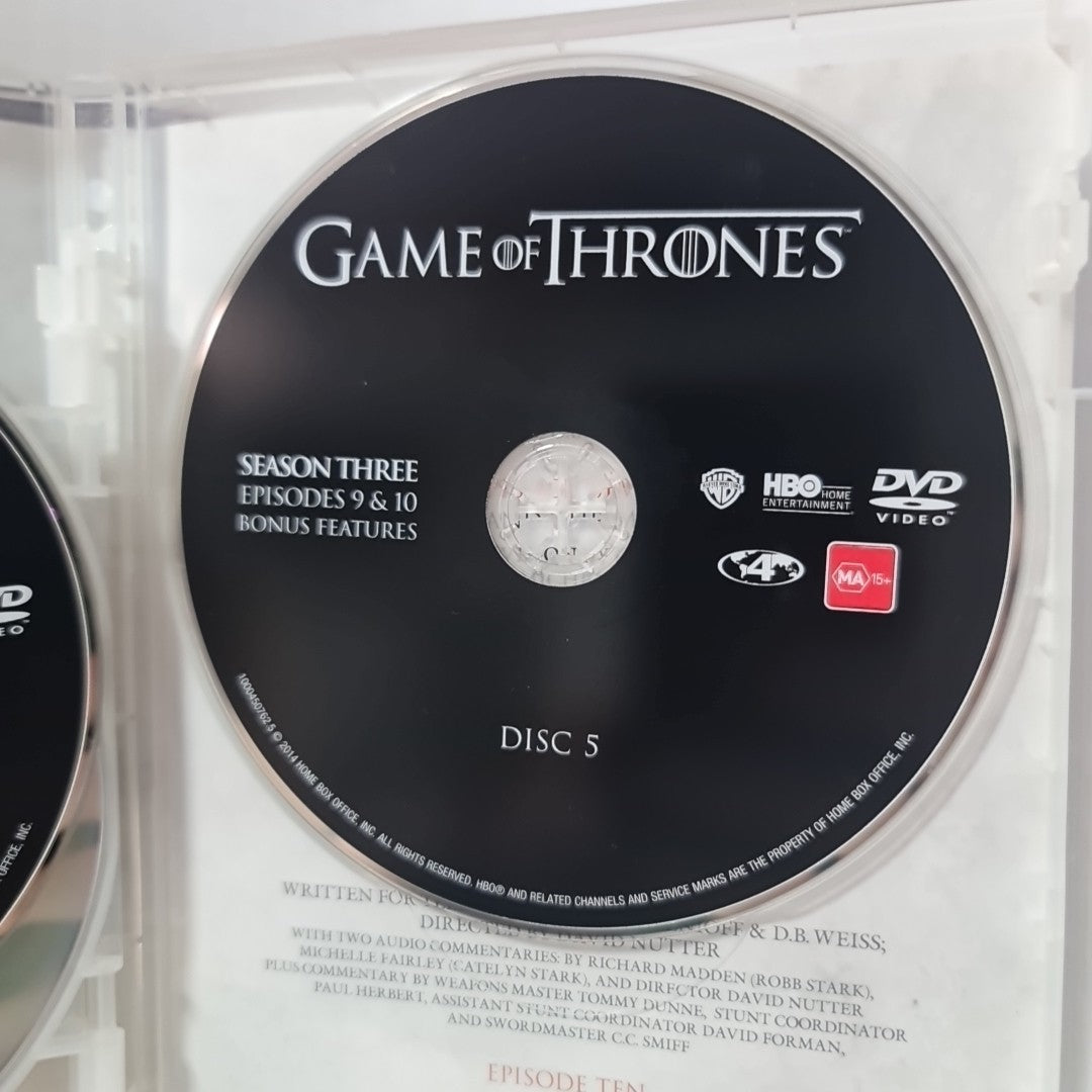 Game of Thrones : Season 3 (DVD, Region 4, 2013) Free Postage 6