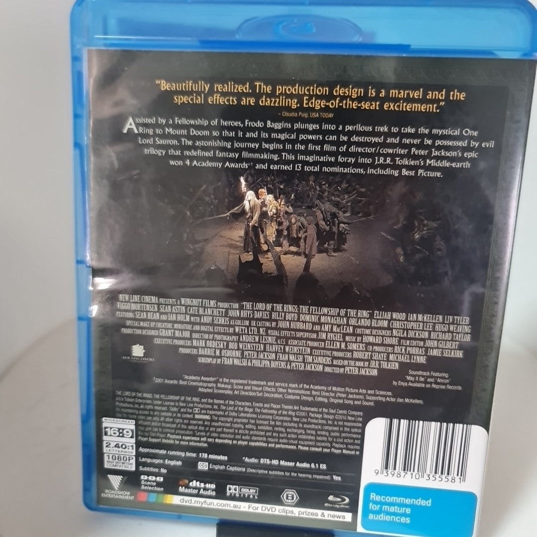 The Lord of the Rings-The Fellowship of the Ring (Blu-ray, B, 2001) Free Post1